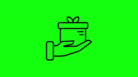 hand-gift-holding-present-icon-green-screen